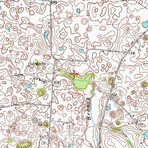 Topographic Map of Duff Branch, KY