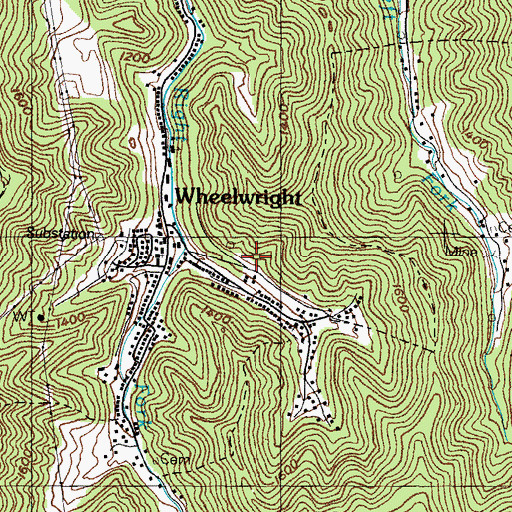 Topographic Map of Dunbar High School, KY