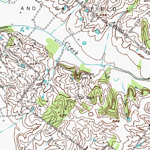 Topographic Map of Duncan Cemetery, KY