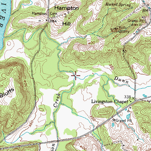 Topographic Map of Dunn Creek, KY