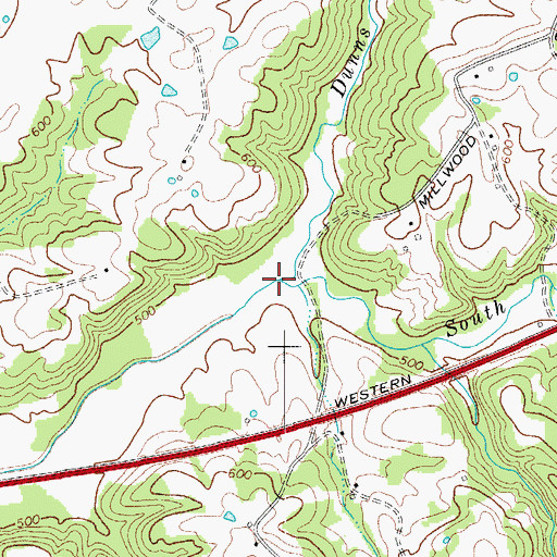 Topographic Map of Dunns Run, KY