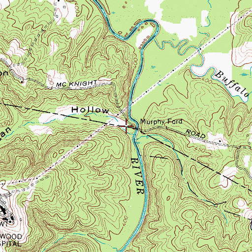 Topographic Map of Durrigan Hollow, KY