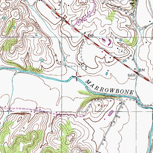 Topographic Map of Dutch Creek, KY