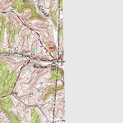 Topographic Map of Dutch Fork, KY