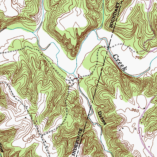 Topographic Map of Dykes Hollow, KY
