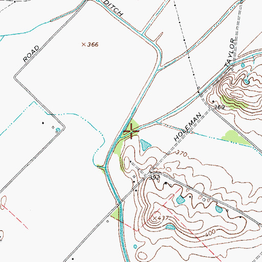 Topographic Map of Dyson Creek, KY
