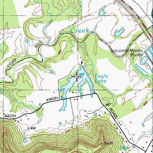 Topographic Map of Eagle Lake, KY