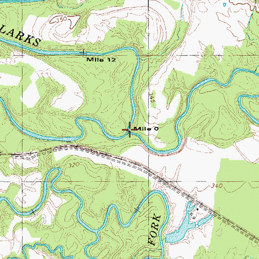 Topographic Map of East Fork Clarks River, KY
