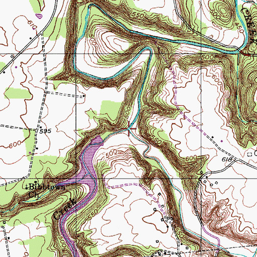 Topographic Map of Edger Creek, KY
