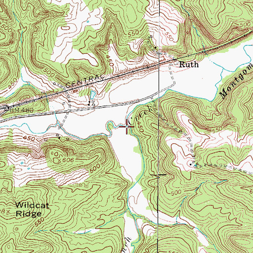 Topographic Map of Eison Branch, KY