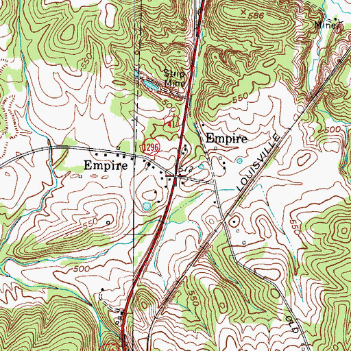 Topographic Map of Empire, KY