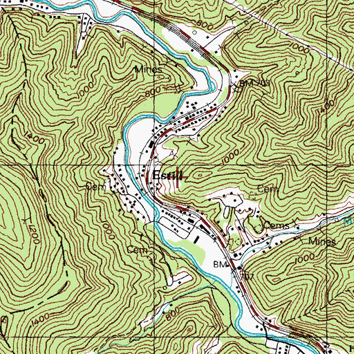 Topographic Map of Estill, KY