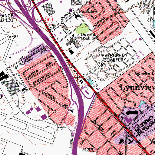 Topographic Map of Evangel Tabernacle, KY