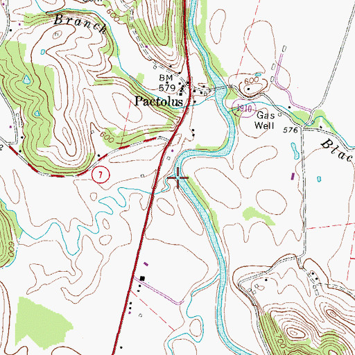 Topographic Map of Everman Creek, KY