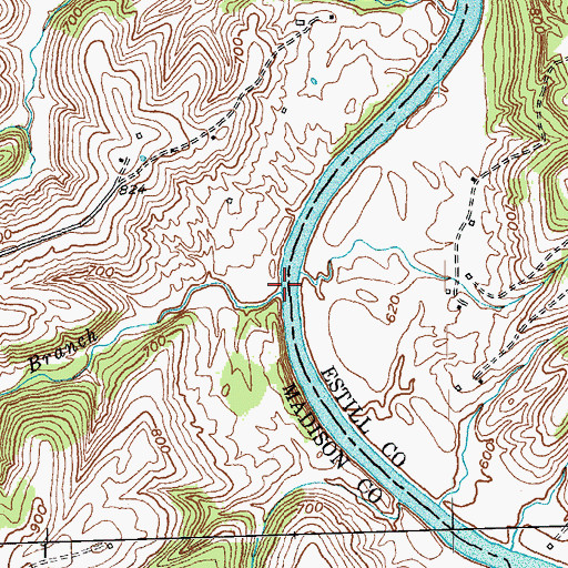 Topographic Map of Falling Branch, KY