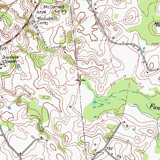 Topographic Map of Fancher Branch, KY