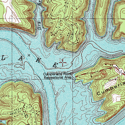 Topographic Map of Faubush Creek, KY