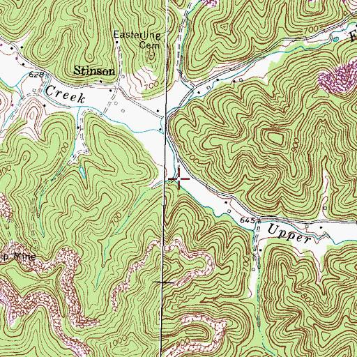 Topographic Map of Fighting Fork, KY