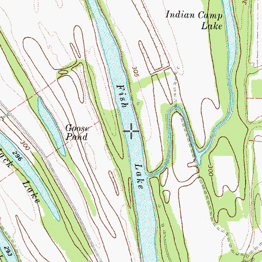 Topographic Map of Fish Lake, KY