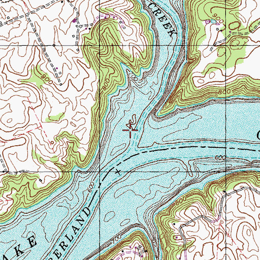 Topographic Map of Fishing Creek, KY