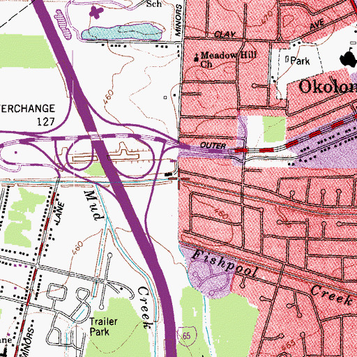 Topographic Map of Fishpool Creek, KY