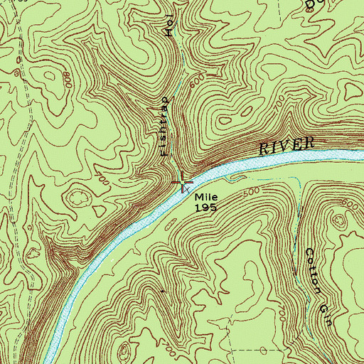 Topographic Map of Fishtrap Hollow, KY