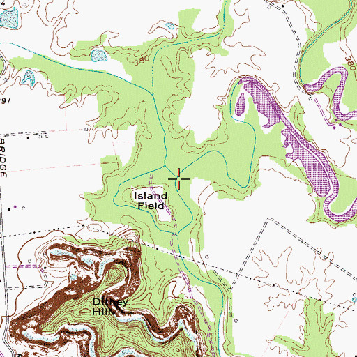 Topographic Map of Flat Lick Creek, KY