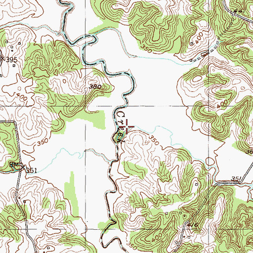 Topographic Map of Flatlick Creek, KY