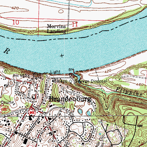 Topographic Map of Flippins Run, KY