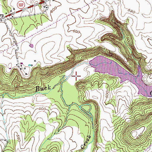 Topographic Map of Forbes Creek, KY