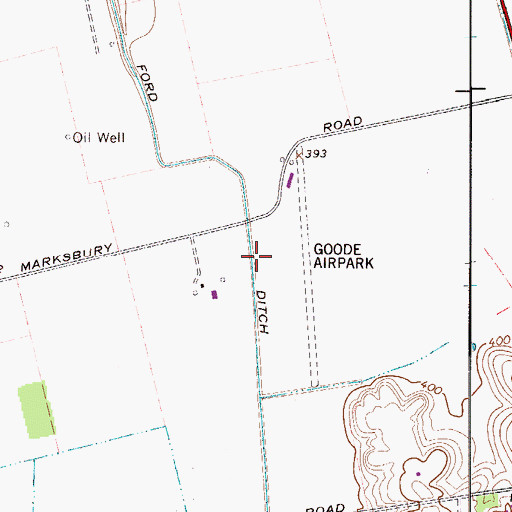 Topographic Map of Ford Ditch, KY