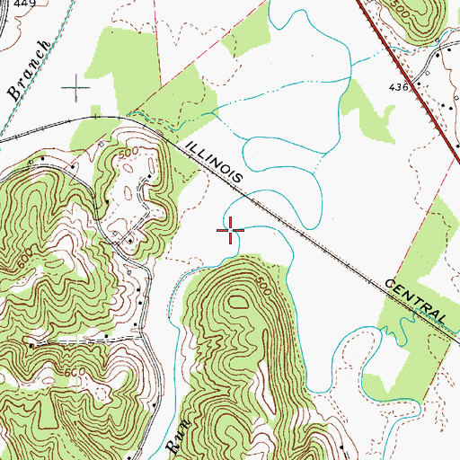 Topographic Map of Ford Run, KY