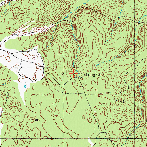Topographic Map of Fort Hill Cemetery, KY