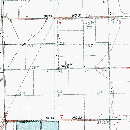 Topographic Map of Freer School, AR