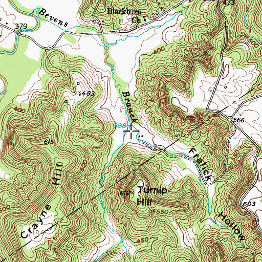 Topographic Map of Fralick Hollow, KY