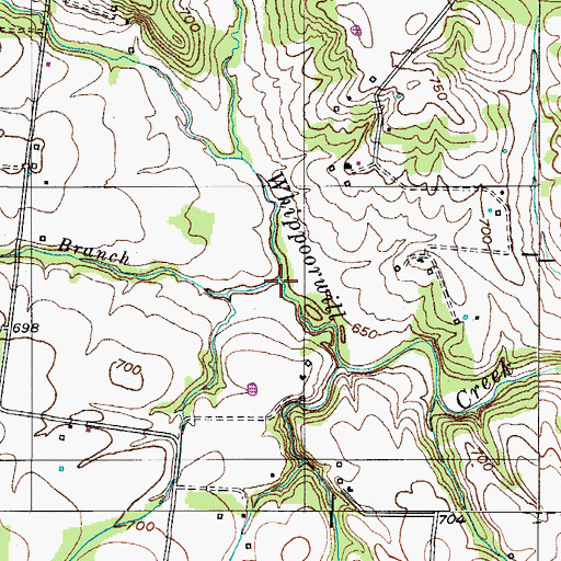 Topographic Map of Francis Branch, KY