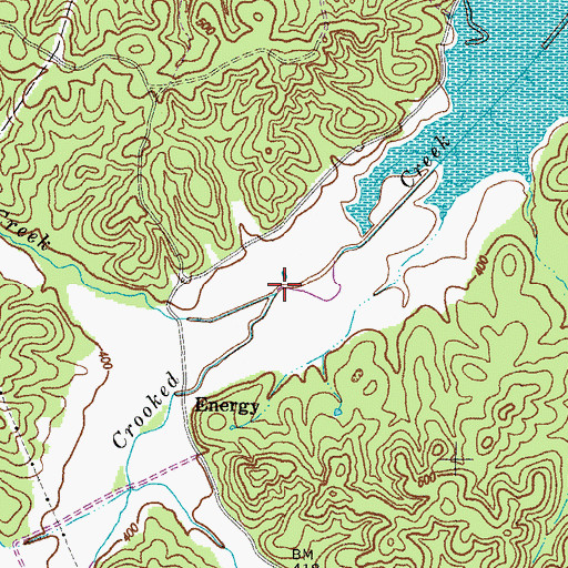 Topographic Map of Franklin Creek, KY