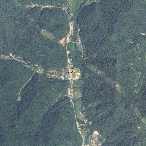 Aerial/Satellite Image of Frasure Branch School, KY