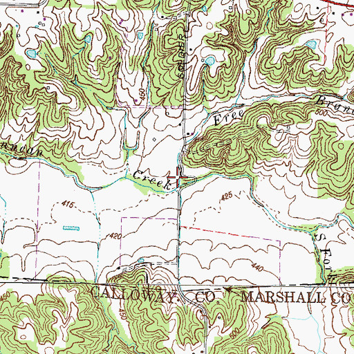 Topographic Map of Free Branch, KY