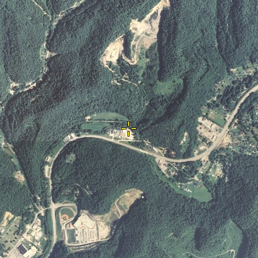 Aerial/Satellite Image of Friday Branch, KY