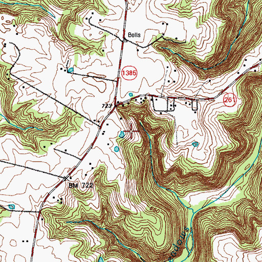 Topographic Map of Friendship Church, KY