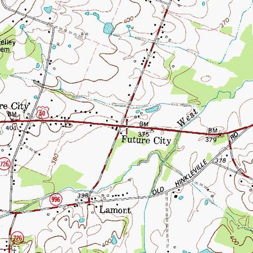 Topographic Map of Future City, KY