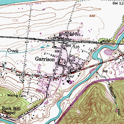 Topographic Map of Garrison, KY