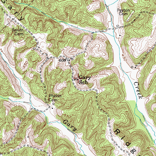 Topographic Map of Gary School (historical), KY