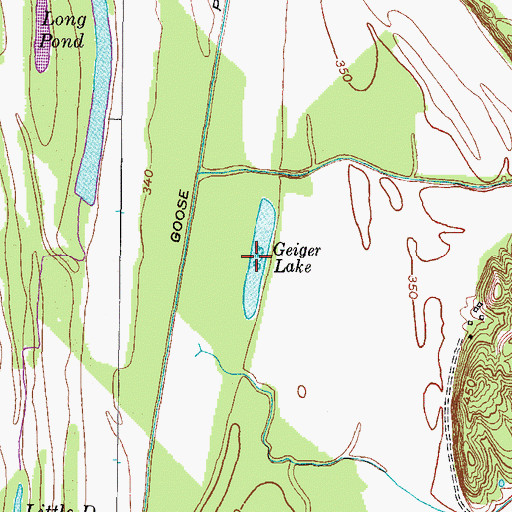 Topographic Map of Geiger Lake, KY