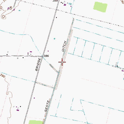 Topographic Map of Geotz Ditch, KY