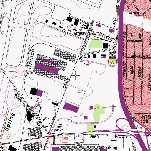 Topographic Map of Gethsemane Church, KY