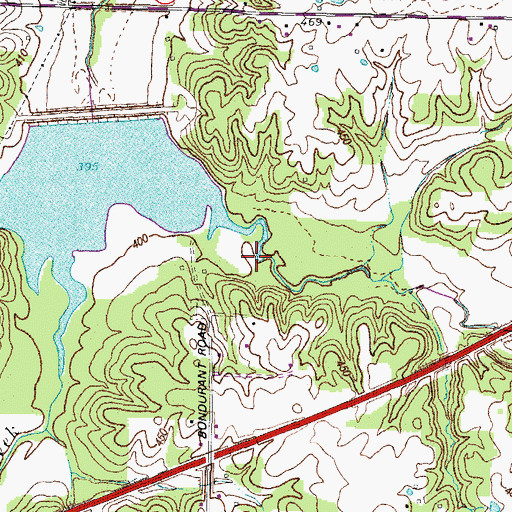 Topographic Map of Gibson Creek, KY