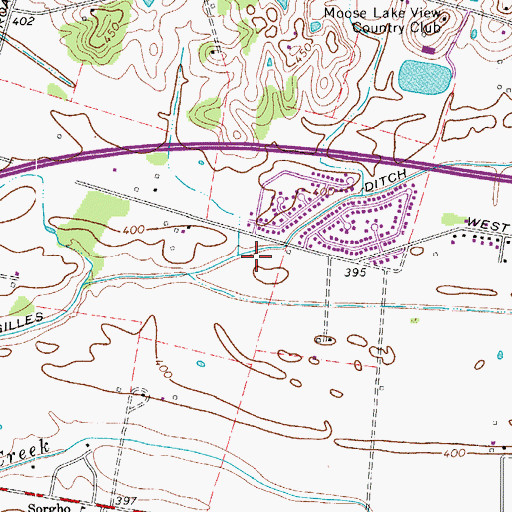 Topographic Map of Gilles Ditch, KY