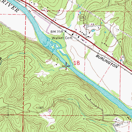 Topographic Map of Fuller Hollow, AR
